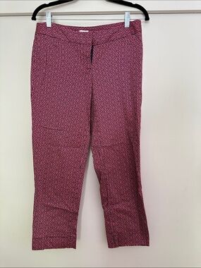 Laundry By Shelli Segal Pink Geometric Print Pants